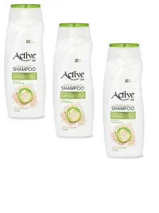 Шампунь Active Care&Beauty для жирных волос, очищение и придание объема, с каолином и гуаром, 350 мл, 3шт