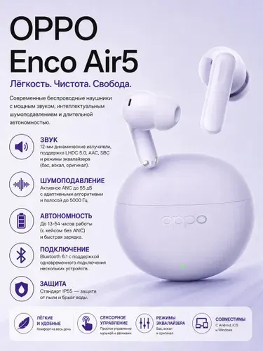 Беспроводные наушники Enco Air5 TWS