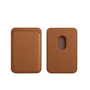 Кожаный чехол-бумажник для карт и визиток картхолдер MagSafe Leather Wallet для Apple iPhone