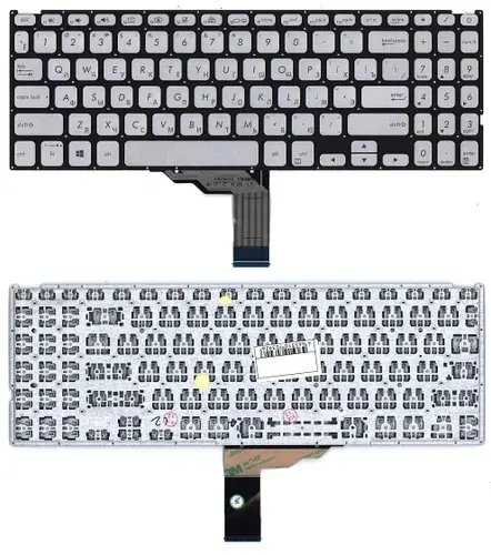 Клавиатура для Asus X512DA F512DA F509 Silver с подсветкой p/n: