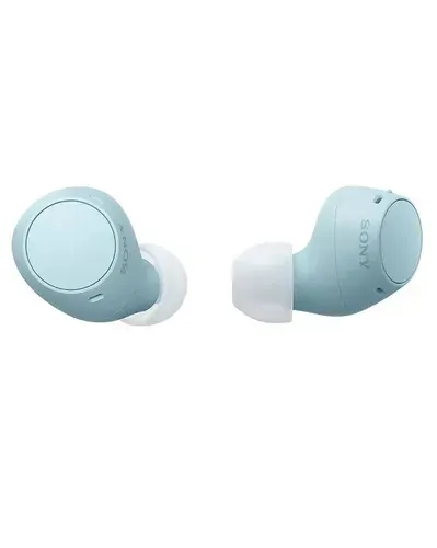 Sony Наушники беспроводные с микрофоном, Bluetooth, голубой