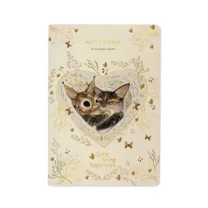Тетрадь общая BrunoVisconti А5 "Котики приносят счастье", 40 л., клетка