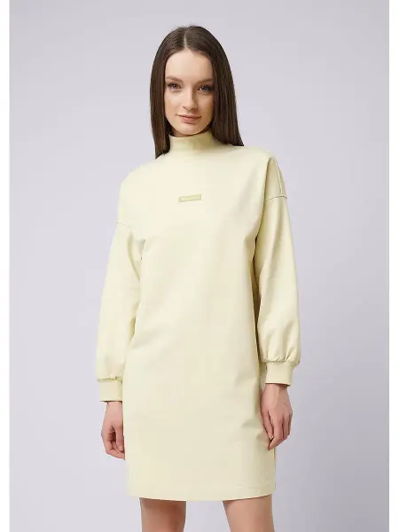 CLEVER WEAR Платье толстовка футер