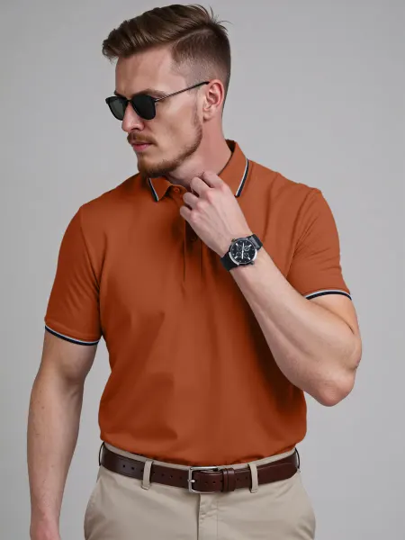 CLEVER WEAR Футболка-поло с коротким рукавом хлопок
