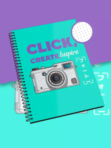 Каждому Своё Social Блокнот Фотоаппарат CLICK CREATE Винтаж Творческая Тетрадь