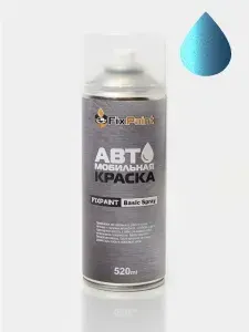 Краска NISSAN, код RBJ, BLUE, автомобильная эмаль FixPaint Spray в аэрозольном баллончике 520 мл