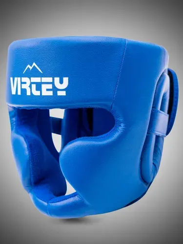 Шлем боксерский закрытый Virtey HG02 р.M, цв.синий