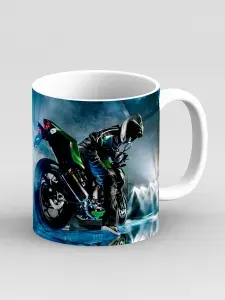 Кружка "Мотоцикл Kawasaki Ninja спортбайк"