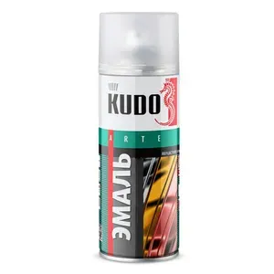 Аэрозольная краска хаки, глянцевая универсальная, KUDO, 520 мл, KU-1005, 2 шт