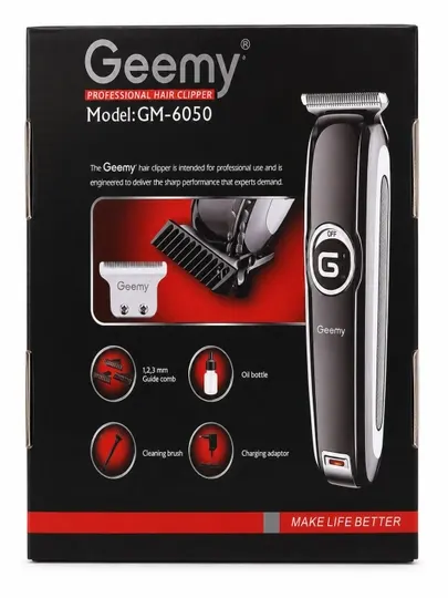 Geemy GM-6050 Professional Hair Clipper – Машинка для стрижки волос и бороды