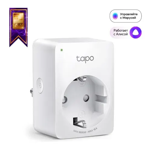 Умная розетка TP-Link Tapo P110 с голосовым управлением, с мониторингом энергопотребления