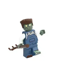 Минифигурка Зомби против Растений (Фермер) / Зомби апокалипсис и Plants vs Zombie / Совместима с конструкторами