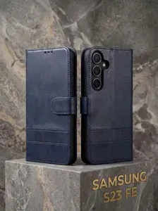 Чехол-книжка с застежкой Samsung S23 Fe , Синий