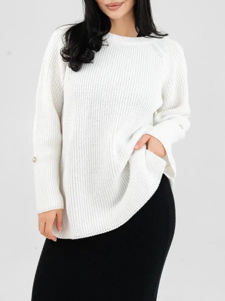 MAIS Clothes Свитер женский оверсайз вязаный