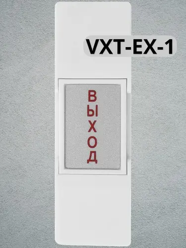 VXT-EX-1 Кнопка выхода пластиковая, накладная, НО/Н3
