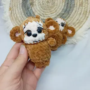 Брелок вязаный Обезьяна игрушка антистресс