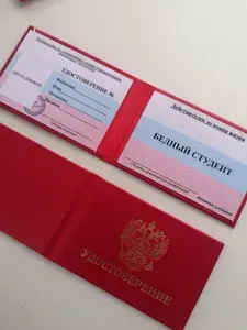 Удостоверение сувенирное ксива Бедный студент