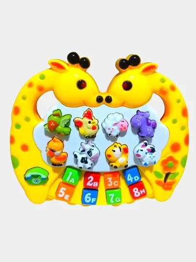 Музыкальное пианино для детей, телефон, развивающая игрушка