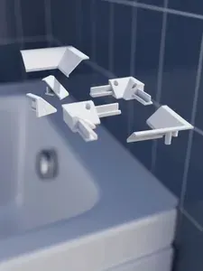Комплект уголков и соединителей для бордюров пластиковых