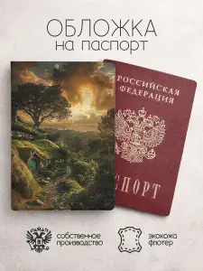 Обложка на паспорт властелин колец пейзаж