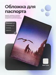 Обложка на паспорт как приручить дракона пейзаж