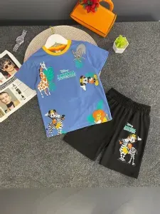 Костюм для малышей KRC kids club с шортами летний оверсайз детский для мальчиков