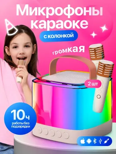 Караоке система, Микрофон караоке с портативной колонкой
