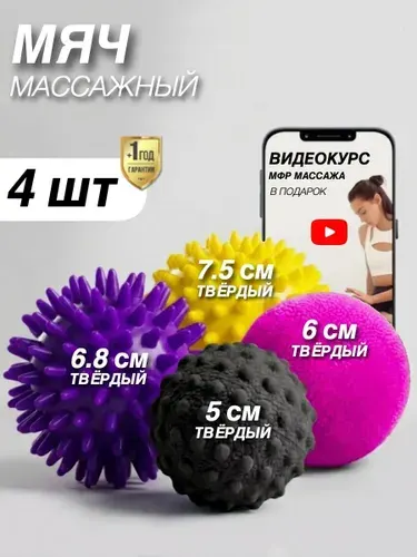 Тимурка Спортивный массажный мяч