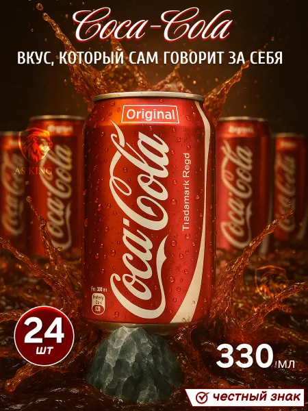 MOUNTAIN DEW Газированный напиток Coca-Сola, 330мл х 24шт