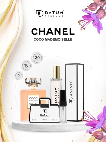 Духи женские Datum Parfume Coco Mademoiselle с бергамотом, жасмином, розой и пачули