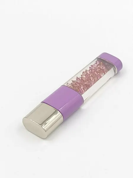 USB Флешка с кристаллами сиреневый 4GB