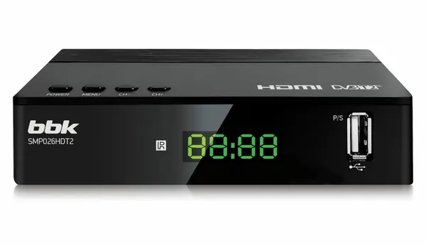 Цифровая ТВ приставка BBK SMP026HDT2, черный