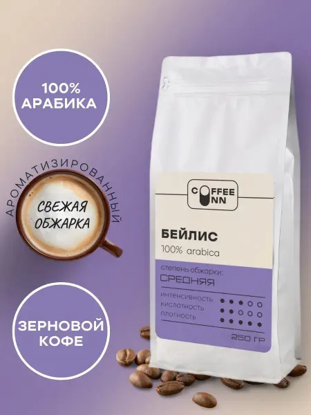 COFFEE INN Кофе в зернах 250 гр Бейлис