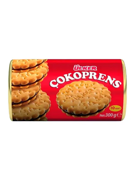 ULKER Песочное сэндвич печенье "Cokoprens" 300гр