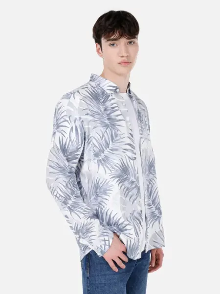 COLIN'S Рубашка льняная с длинным рукавом Regular Fit