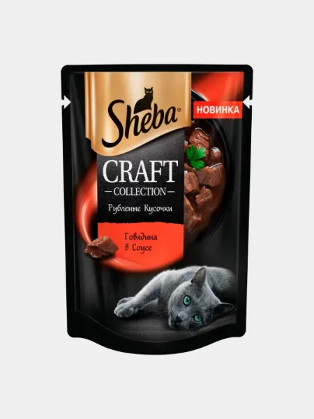 Влажный корм Sheba Craft Collection, слайсы с говядиной 5шт