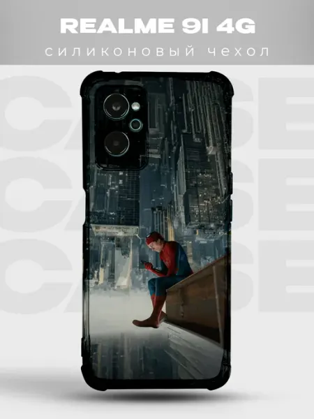 Чехол на Realme 9i Человек-паук комикс spider man марвел PRINTberries