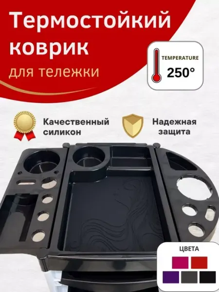 HAIR COLLECTION Термоковрик для парикмахерской тележки, плойки и утюжка