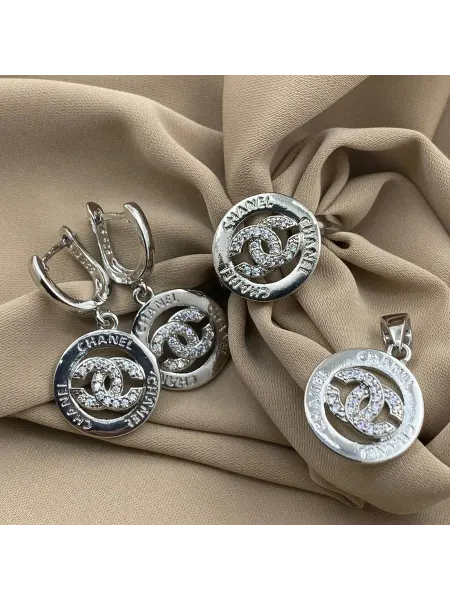 Sall jewelry collection Набор бижутерий кольцо подвеска и серьги