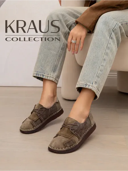KRAUS Collection Полуботинки женские замшевые