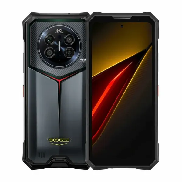 Смартфон Doogee V50, 5G, IP68/IP69K/MIL-STD-810H, 12/256Gb, Midnight Black (Черный)