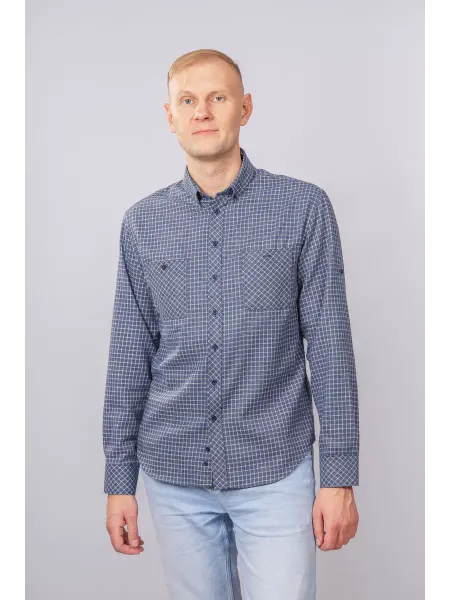 Nadex collection man's shirts Рубашка утепленная повседневная в клетку