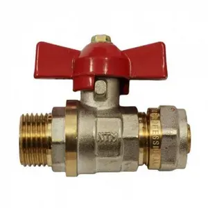Кран для металлопластика 16*1/2" наружная резьба ТСМ