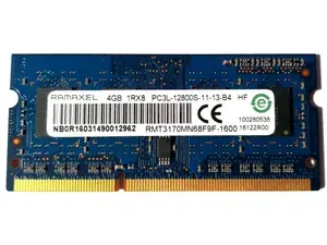 Ramaxel Оперативная память 4GB PC3L-12800 DDR3L-1600MHz CL11 SO-DIMM 1.35V DDR3L, 1600 МГц, 1 x 4 ГБ (rmt3170mn68f9f-1600)