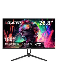 Reletech 23.8" Монитор Fast-IPS, игровой монитор, 180 Гц, FHD, 1 мс отклик, HDMI+DP, IPS, 1920x1080 Full HD, 180 Гц, черный