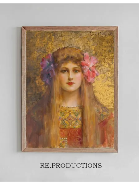 Re.productions Постер Portrait de Femme au turban - Léon François Comerre