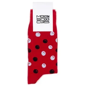 Носки MoscowSocksClub женские, мужские Горошины, 1 пара
