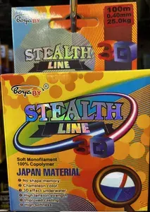 Леска рыболовная монофильная Stealth line 3d 100 m
