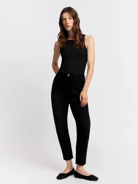 Zolla Женские высокие джинсы Mom Comfort