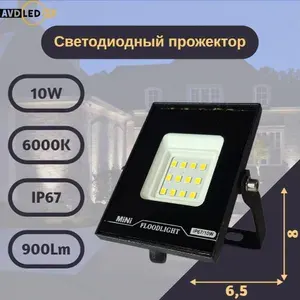 Светодиодный уличный прожектор "Eco" 10вт Ip67 AVD-LED